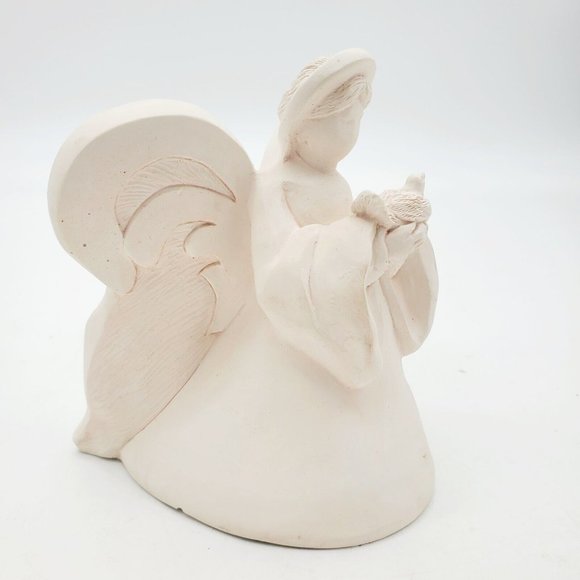 Vtg Winged‎ Angel Taper Candle Holder 1989 United Design Co Pink CL-007 USA Tags - Picture 3 of 8